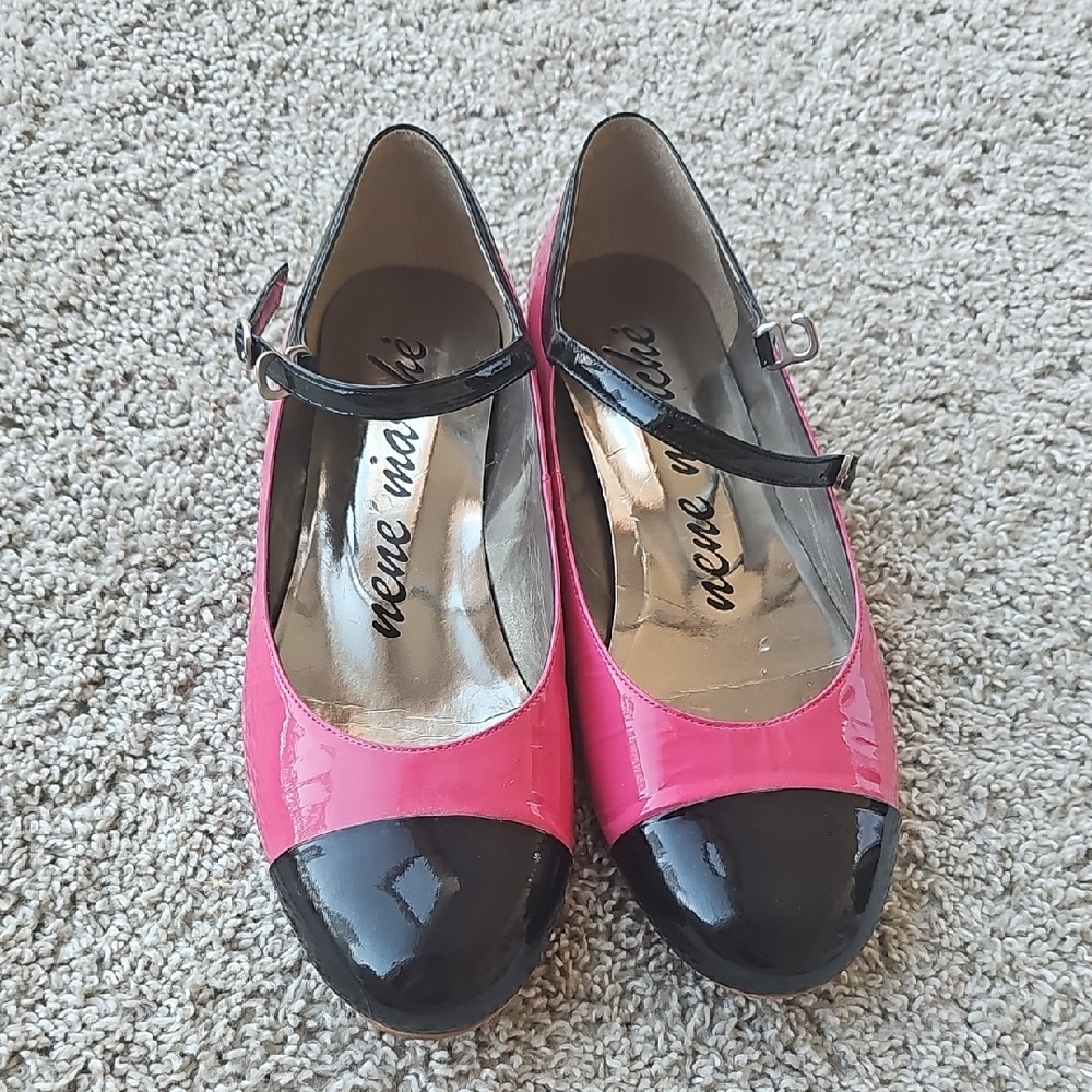 Pink and Black Women's Shoes